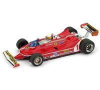 BRUMM 1/43 F1 FERRARI 312 T5 CHECKTER 1980 FIGURAS MODELO ESTÁTICO DIECAST