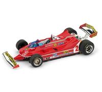 BRUMM 1/43 F1 FERRARI 312 T5 VILLENEUVE 1980 BRASIL GP MODELO ESTÁTICO DIECAST