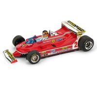 BRUMM 1/43 F1 FERRARI 312T5 VILLENEUVE 1980 MONJE FIGURAS MODELO ESTÁTICO