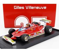 BRUMM 1/43 FERRARI F1 312T4 FIGURAS VILLENEUVE EE. UU. GP 1979 MODELO ESTÁTICO
