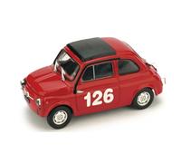 Brumm FIAT 595 ABARTH N.126 1st PREMIO CAMPAGNANO VALLELUNGA 1965 R.PINTO 1:43