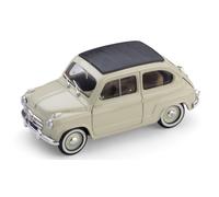 Fiat 600 1A Serie Transformable Techo Cerrado 1956 Beige 1:43 Modelo R249-09