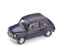 BRUMM 1/43 FIAT 600D TRANSFORMABLE CERRADO 1960 OSCURO 456 MODELO ESTÁTICO