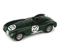 BRUMM 1/43 JAGUAR C TYPE LE MANS 1951 MUSS FAIRMANM MODELO ESTÁTICO DIECAST