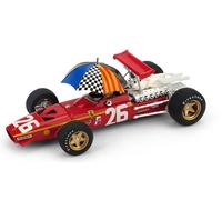 Brumm FERRARI 312 F 1 J.ICKX 1968 N.26 WINNER FRANCE GP + DRIVER + UMBR.1:43