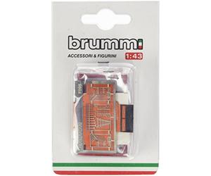 Brumm - Ferrari Caja a Herramientas y elevación de 126 C2 - 1982 - Escala 1/43, F095, Naranja/Rojo