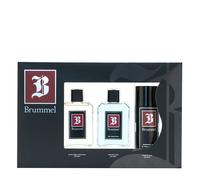 BRUMMEL - Clásica Colonia 125 ml + After Shave 125 ml + Desodorante Spray 150 ml, Estuche de Regalo Hombre, Pack 3 Piezas, Eau de Toilette Hombre, Aroma Cítrico, Fragancia Fresca de Larga Duración