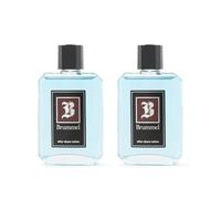BRUMMEL - Clásica Pack de 2 x 125 ml, After Shave Hombre, Bálsamo Brummel para el Cuidado de la Piel, Perfumado, Masculino, Aroma Cítrico Especiado, Fragancia Fresca de Larga Duración