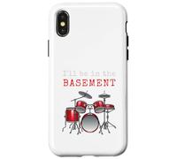 Brummer Drums I'Ll Be In The Basement Music Practice Carcasa para iPhone X/XS