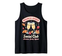 Brunch Babes Club Social Kawaii Mejores Amigas Mimosas Camiseta sin Mangas