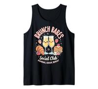 Brunch Babes Club Social Kawaii Mejores Amigas Mimosas Camiseta sin Mangas