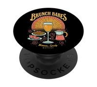 Brunch Babes Club Social Kawaii Mejores Amigas Mimosas PopSockets PopGrip Adhesivo