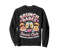 Brunch Babes Club Social Kawaii Mejores Amigas Mimosas Sudadera