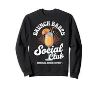 Brunch Babes Club Social Kawaii Mejores Amigas Mimosas Sudadera