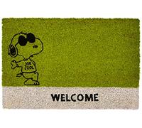 Brunch Time Felpudo Peanuts Verde