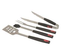 Brunch Time Kit de Asadores 4 Piezas Negro/Rojo