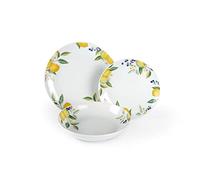 Brunch Time Set Vajilla 18 Uds. Lemon Blanco/Amarillo