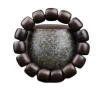 Brunei Aquilaria sinensis Pulsera de Madera de agar Rosario de Cuentas de Buda Múltiples tamaños Artesanía Antigua Natural Material Antiguo