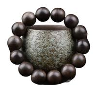 Brunei Aquilaria sinensis Pulsera de Madera de agar Rosario de Cuentas de Buda Múltiples tamaños Artesanía Antigua Natural Material Antiguo