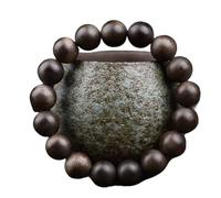 Brunei Aquilaria sinensis Pulsera de Madera de agar Rosario de Cuentas de Buda Múltiples tamaños Artesanía Antigua Natural Material Antiguo