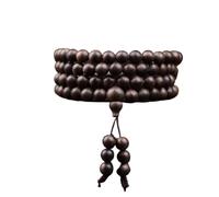 Brunei Aquilaria sinensis Pulsera de Madera de agar Rosario de Cuentas de Buda Múltiples tamaños Artesanía Antigua Natural Material Antiguo