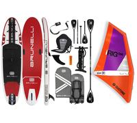 BRUNELLI 10.8 iSUP Inflable Windsurf SUP Tabla Paddelboard iRIG M Set Rojo