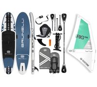BRUNELLI 10.8 Tabla de Windsurf iSUP Inflable Set de Paddle de Pie iRIG L