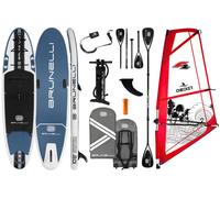 BRUNELLI 10.8 Tabla de Windsurf iSUP Inflable Stand Up Paddle Checker 4,5m Rigg