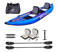 BRUNELLI 2 Personas Kajak Set Hinchable Drop-Stitch Canoa Kayak Viaje Barco de