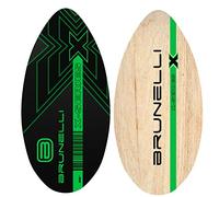 BRUNELLI Tabla de esquí de madera para surf, 91 cm