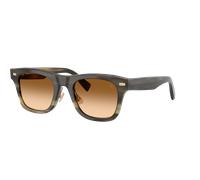 Brunello Cucinelli Hombre Sunglass BC8503S - Color del Marco: Marrón y cuerno, Color de la Lente: Amarillo claro y ocre degradado