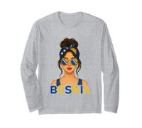 Brunette Bosnian Girl Bosnia Flag Bosnian Girlfriend Wife Manga Larga