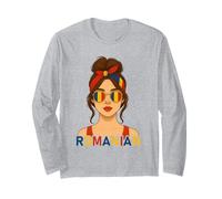 Brunette Romanian Girl Romania Flag Romanian Girlfriend Wife Manga Larga