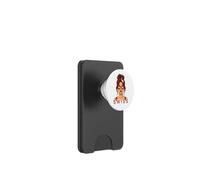 Brunette Swiss Girl Switzerland Flag Swiss Girlfriend Wife PopSockets PopWallet para MagSafe