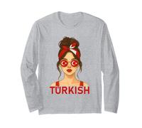 Brunette Turkish Girl Turkey Flag Turkish Girlfriend Wife Manga Larga