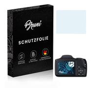 Bruni Película Protectora compatible con Canon PowerShot SX520 HS Protector Película, claro Lámina Protectora (2X)