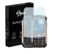 Bruni Película Protectora compatible con Hammer H Boost LTE Protector Película, claro Lámina Protectora (2X)