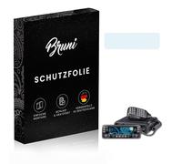 Bruni Película Protectora compatible con Icom IC-2730E Protector Película, claro Lámina Protectora (2X)