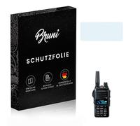 Bruni Película Protectora compatible con Yaesu FTA-250L Protector Película, claro Lámina Protectora (2X)