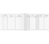 Brunnen 1010141 - Libro de viaje (A6 horizontal, tapa de cartón, 40 hojas, 3 colores)