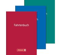 Brunnen 1010150 - Libro de viaje (A5, cubierta de cartón, 16 hojas, 3 colores)