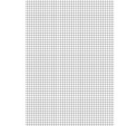 Brunnen 102100850 - Pliego de papel plegado (80 g/m², A4, cuadrícula, 50 hojas), color blanco