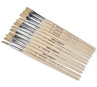 BRUNNEN 1026366741 - Juego de 12 pinceles de cerdas (tablero DM)
