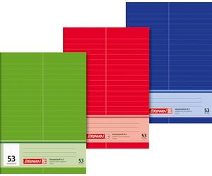 Brunnen 1043935 - Cuaderno para vocabulario (tamaño A5, 32 hojas, de rayas, con línea divisoria)