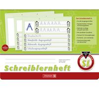 Brunnen 1044040 - Cuaderno de caligrafía (A4, horizontal, diseño de línea en dos
