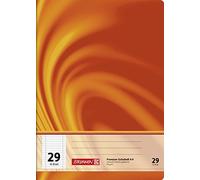 Brunnen 104472902 Vivendi - Cuaderno escolar A4 (16 hojas, 5 x 9 mm cuadros, con margen)