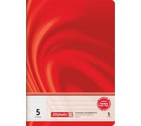 Brunnen 104570502, Cuaderno A5 Vivendi, 16 hojas, 5 mm cuadriculado, línea 5