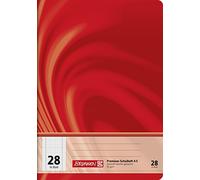Brunnen 104572802 Vivendi - Cuaderno A5 (16 hojas, cuadriculado de 5 mm, con margen, línea 28)