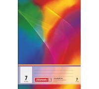 Brunnen 104590702 Cuaderno escolar A5 (16 hojas, 7 mm, cuadriculadas, líneas 7)