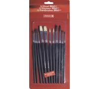 Brunnen 104893001 - Juego de pinceles (cerdas finas, tamaños 2, 4, 6 y 10, 2 de cada)